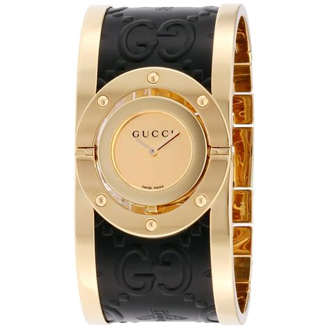 gold female gucci watch|Gucci ladies watch with diamonds.